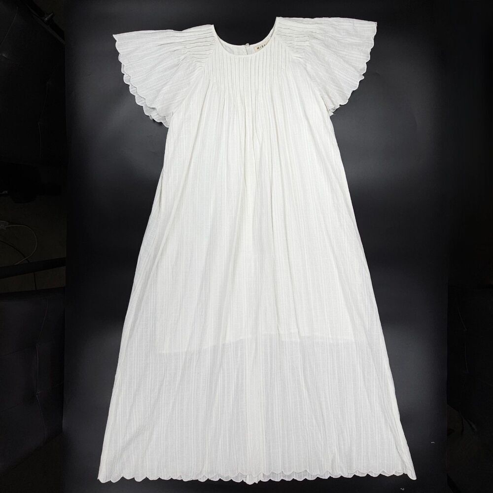 NEW Mirth Flutter Sleeve Maxi Dress Caftan Prairie Milkmaid Cottagecore Boho XL